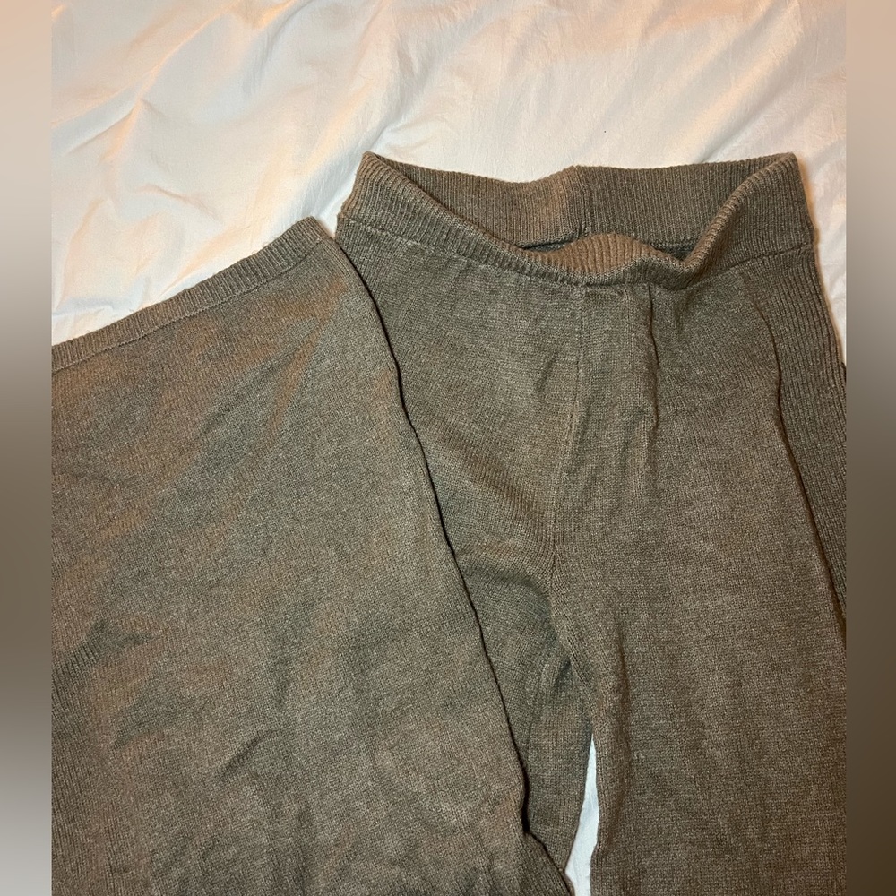 A New Day Sweater Wide Leg Pants Brown Size XS Womens